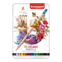 Bruynzeel, Expression, Buntstifte, Metalletui mit 12 Stiften, Produktansicht