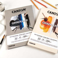 Canson / GRADUATE Mixed Media / Grey / A5,A4,A3