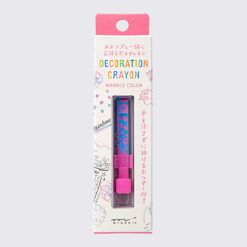 Midori / Decoration Crayon / Pink x Light Blue