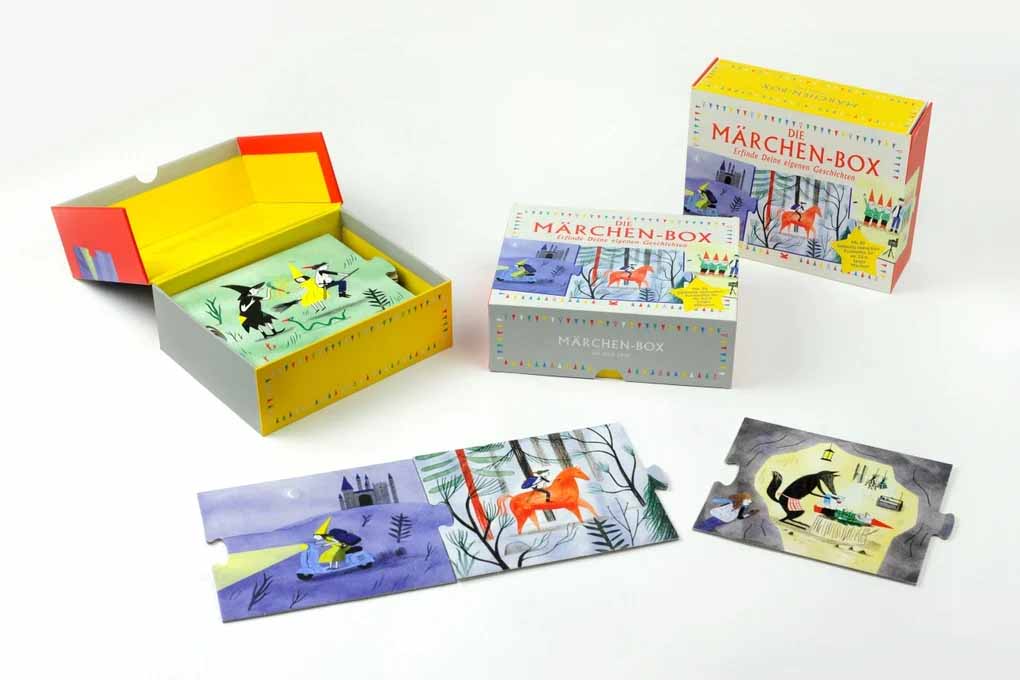 Laurence King Verlag / Die Märchen-Box / Märchen selbst erfinden / Geschichtenpuzzle / zum Spielen und Erzählen