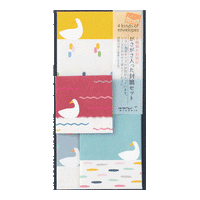 Midori / Envelope / Briefumschläge / Envelope Multiple Packed Duck / 12Stück