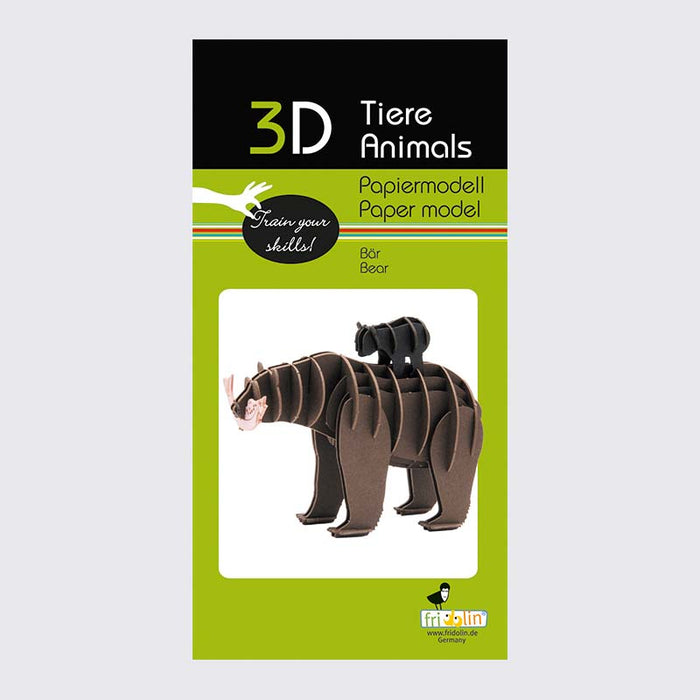 3D Papiermodell / Bär