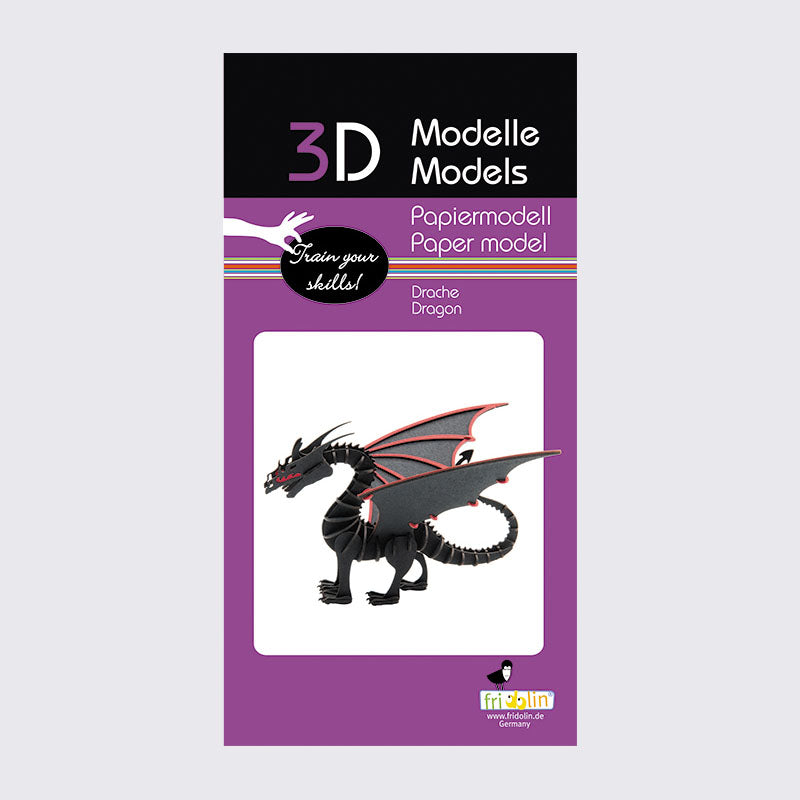 3D Papiermodell / Drache