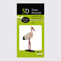 3D Papiermodell / Storch