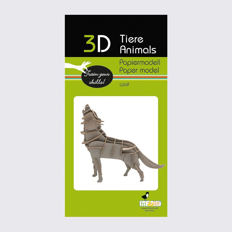 3D Papiermodell /  Wolf