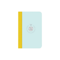 Global Smartbook light Bluegreen / ruled / linierten Seiten / Flexbook mit Leinenrücken in Yellow