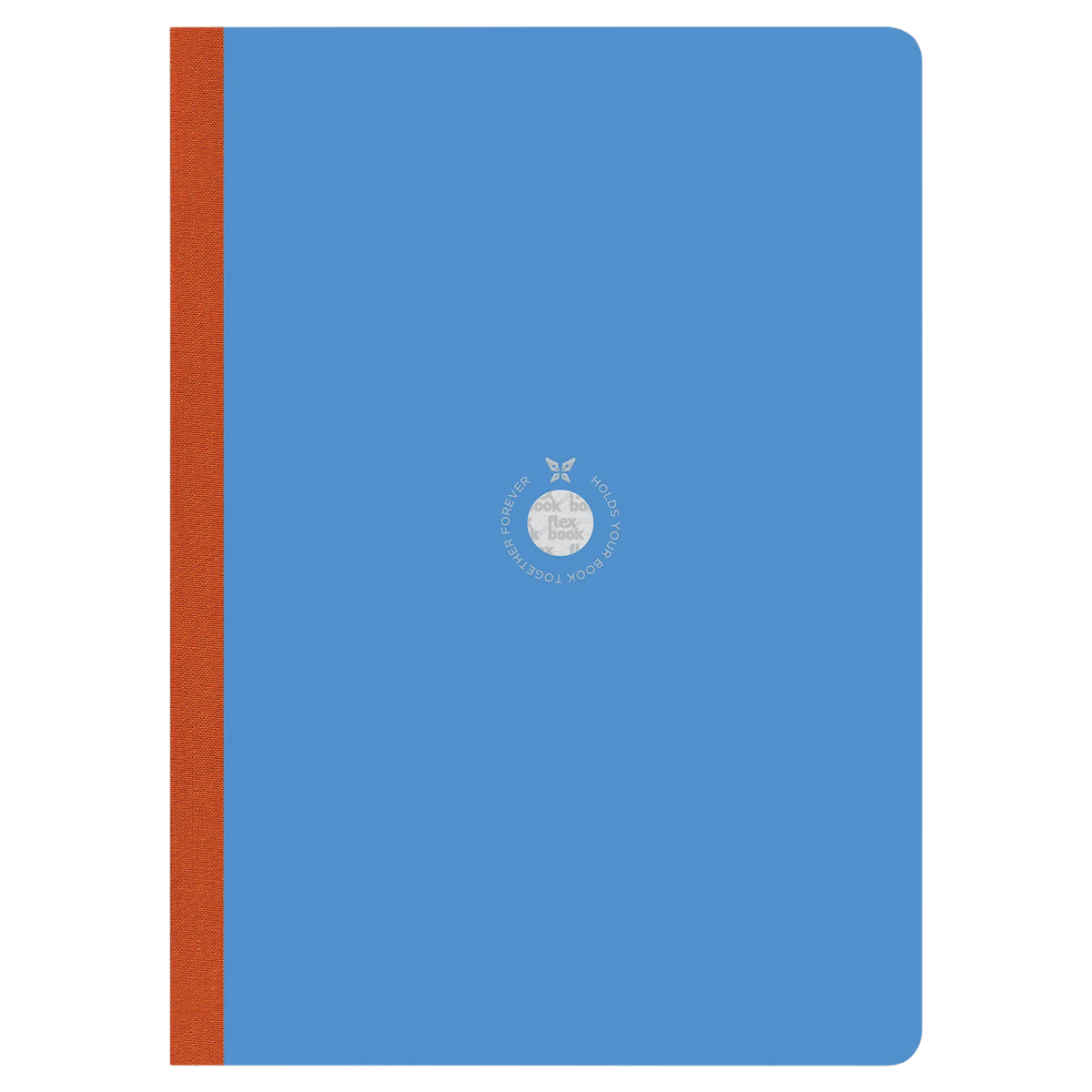 Global Smartbook Blue / ruled / linierten Seiten / Flexbook mit Leinenrücken in Orange