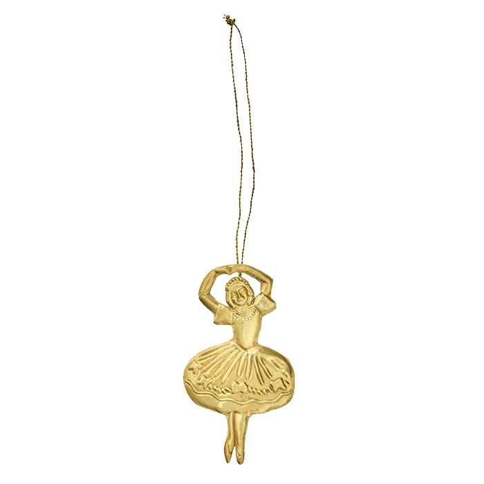 Bungalow / Golden Ornament Dancing Ballerina / Christbaumschmuck