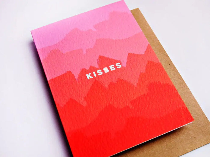 Grußkarte / Küsse