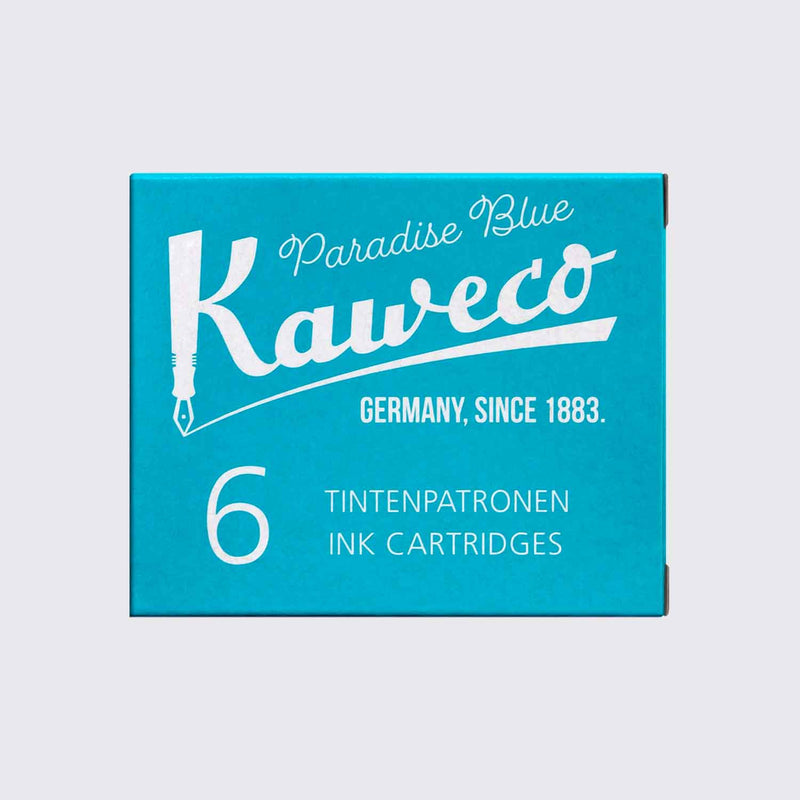 Kaweco / Tintenpatronen / Paradise Blue / 6-Pack