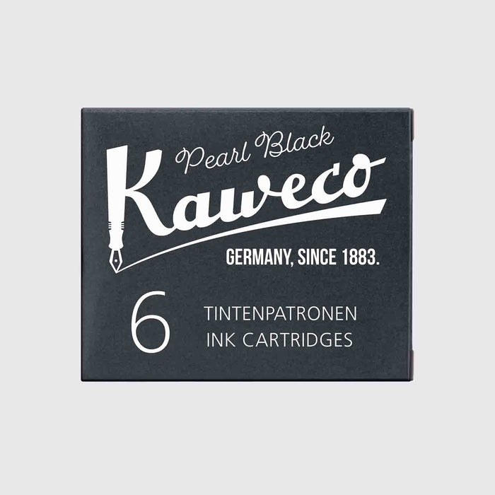 Kaweco / Tintenpatronen / Pearl Black / 6-Pack