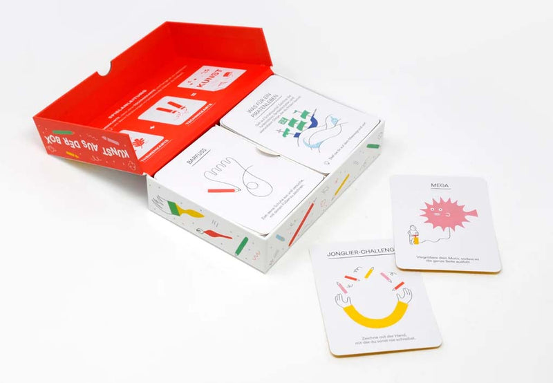 Laurence King Verlag / Kunst aus der Box / interaktives Kartenspiel / zum Spielen und Zeichnen