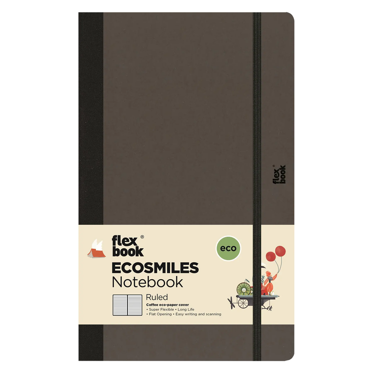 Ecosmiles Notebook / Coffee / liniert / Seiten aus recy. Papier von Zi –  Blaupause