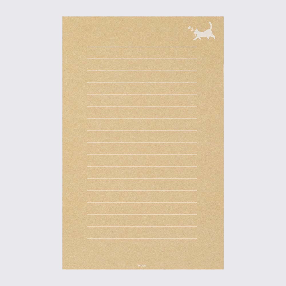 Briefset / Midori/ Letterset Watermark Cat