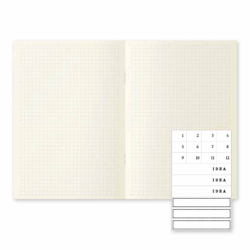 Md Notebook Light / Skizzenheft kariert / A5 / 3er Set