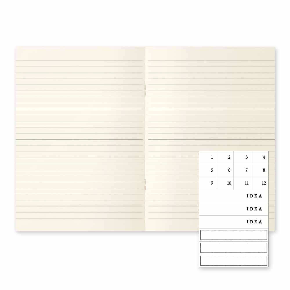 Md Notebook light /  Skizzenheft liniert / A5 / 3er Set