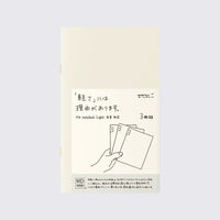 Md Notebook Light / Skizzenheft Blanko / B6 / 3er Set