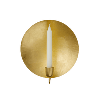 Bungalow / Golden Wall light / round / Kerzenhalter