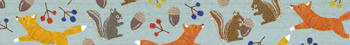 mt masking tape / Basic 7m Serie / embroidery fox and squirrel