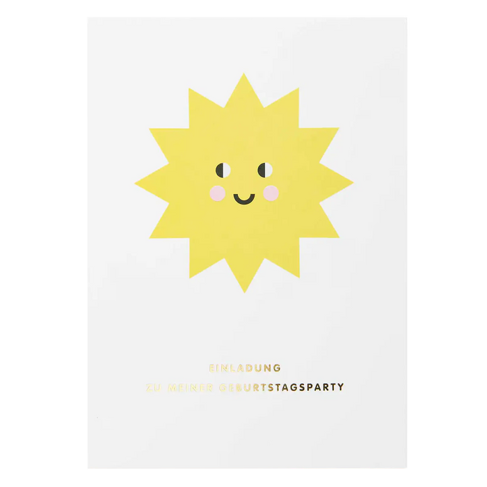 Paper Poetry /  Einladungskarten / Happy Birthday / 10teilig / 12,5 x 17,6 cm