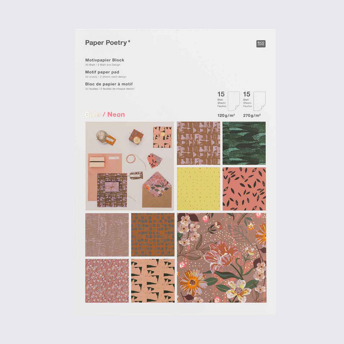 Paper Poetry /  Motivpapierblock /  Nature Matters / 30 Blatt