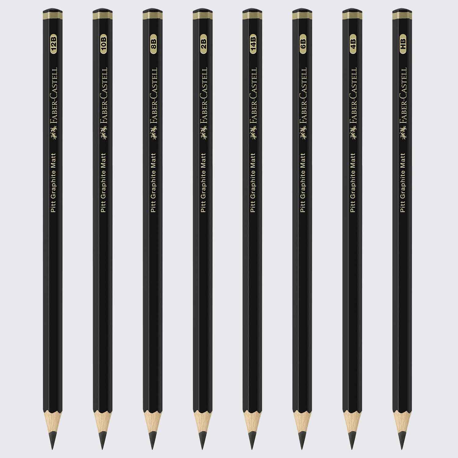 Faber-Castell Bleistift 1117 HB – Sechseckig, Mit Radierer, Bruchgeschützt & Wasserlasiert