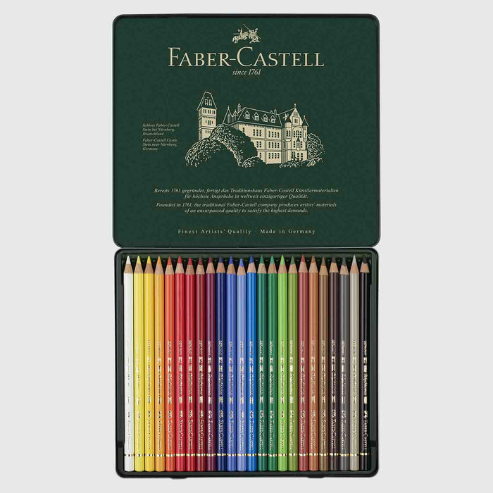 Polychromos Farbstift / 24 Set / Metalletui / Faber Castell