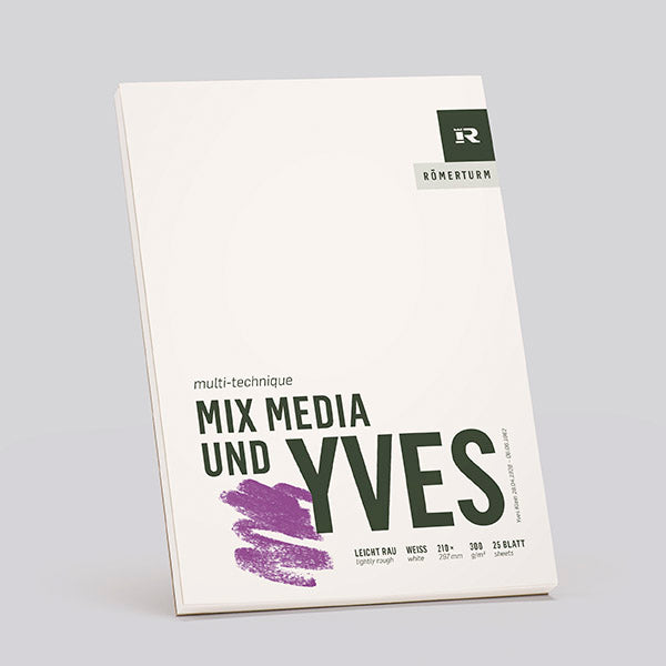 Römerturm / Mix Media und Yves / 300grm² /  Mixed Mediablock