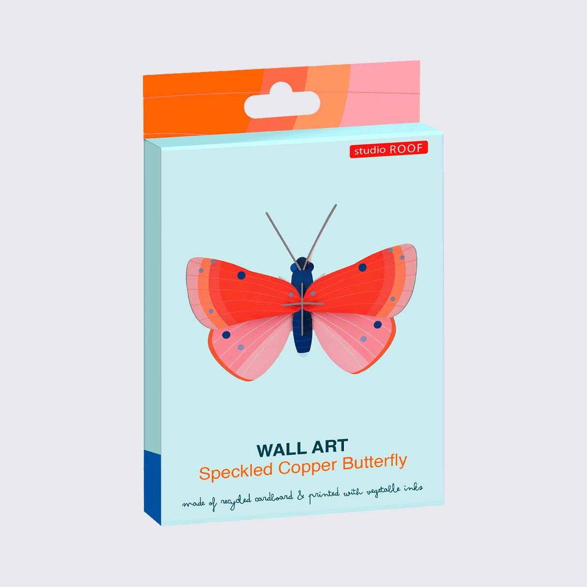 Studio Roof / Speckled Copper Butterfly / 3D Objekt / Wanddekoration / zum Basteln und Dekorieren