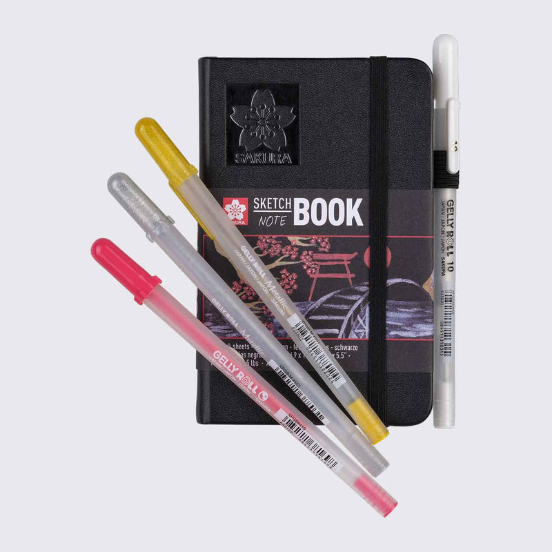 Sakura Sketch / Note book Black Paper / H14xB9cm / 140g / 80Blatt
