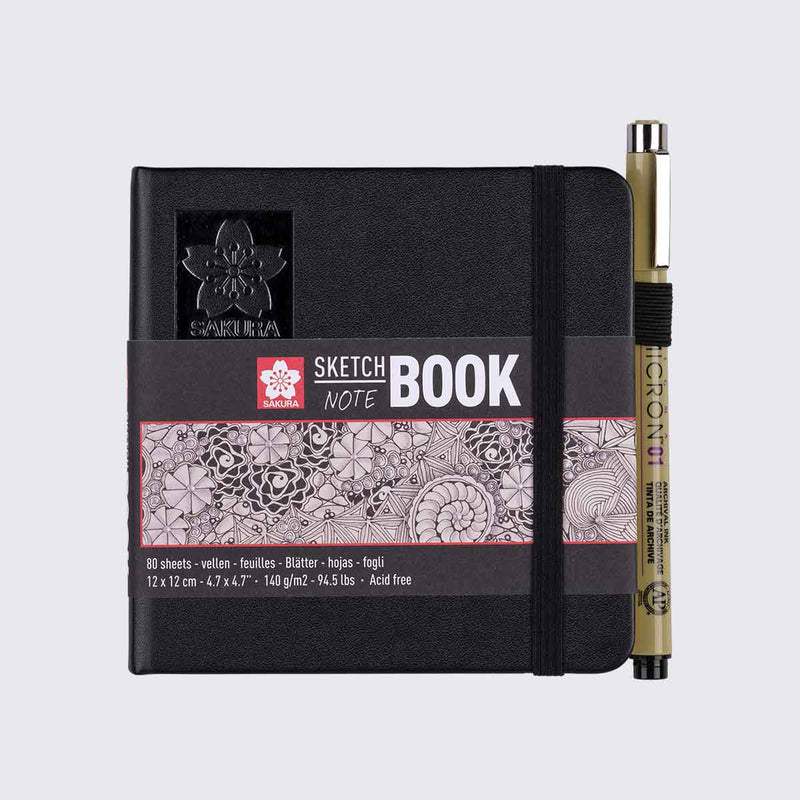 Sakura Sketch / Note book Cr.White Paper / H12xB12cm / 140g / 80Blatt