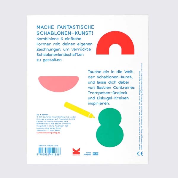 Laurence King Verlag / Schablonen Mache tolle Kunst mit 6 Vorlagen / Bastien Contraire