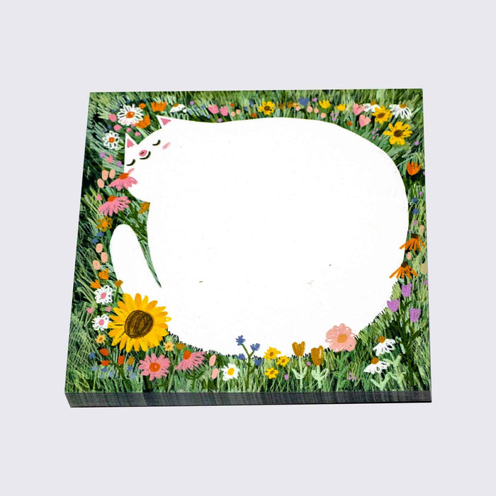 Notizblock / Wiesenkatze /105x105 mm