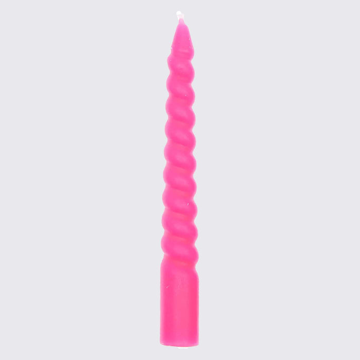 Rico Design / Spiralkerzen/ 10 Stueck / 10 cm / Neon Pink