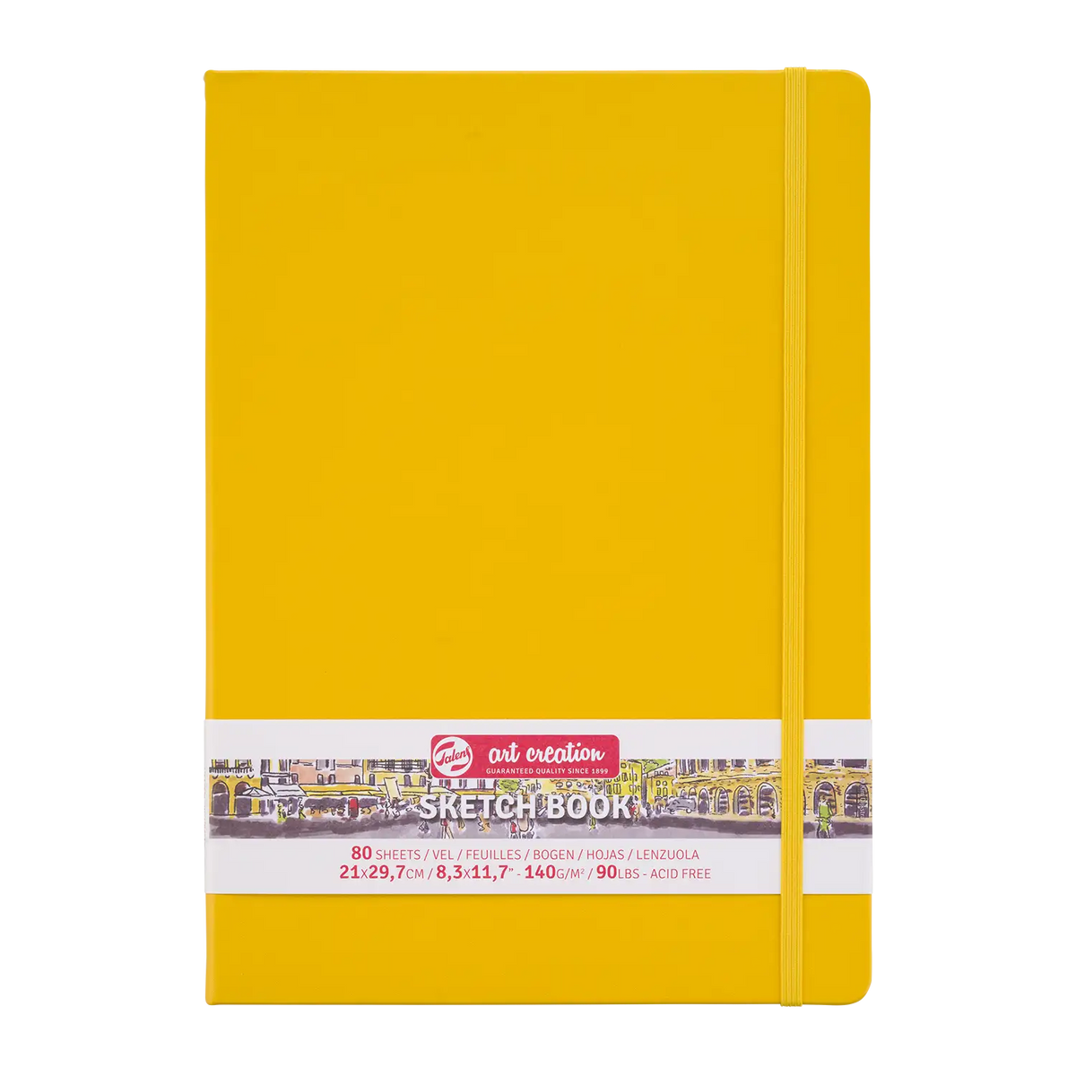 Talens Art Creation / Sketch book  Yellow  / Blanko A4 / 140g / 80Blatt