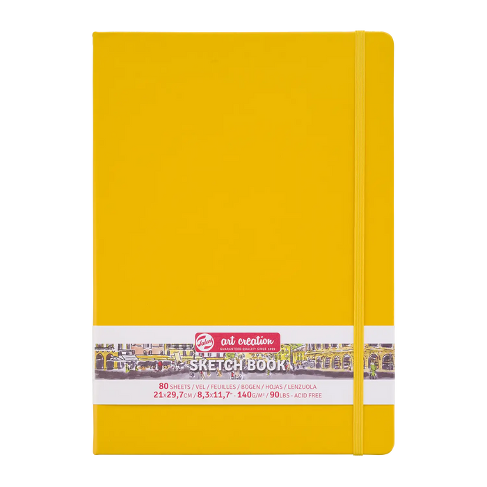 Talens Art Creation / Sketch book  Yellow  / Blanko A4 / 140g / 80Blatt