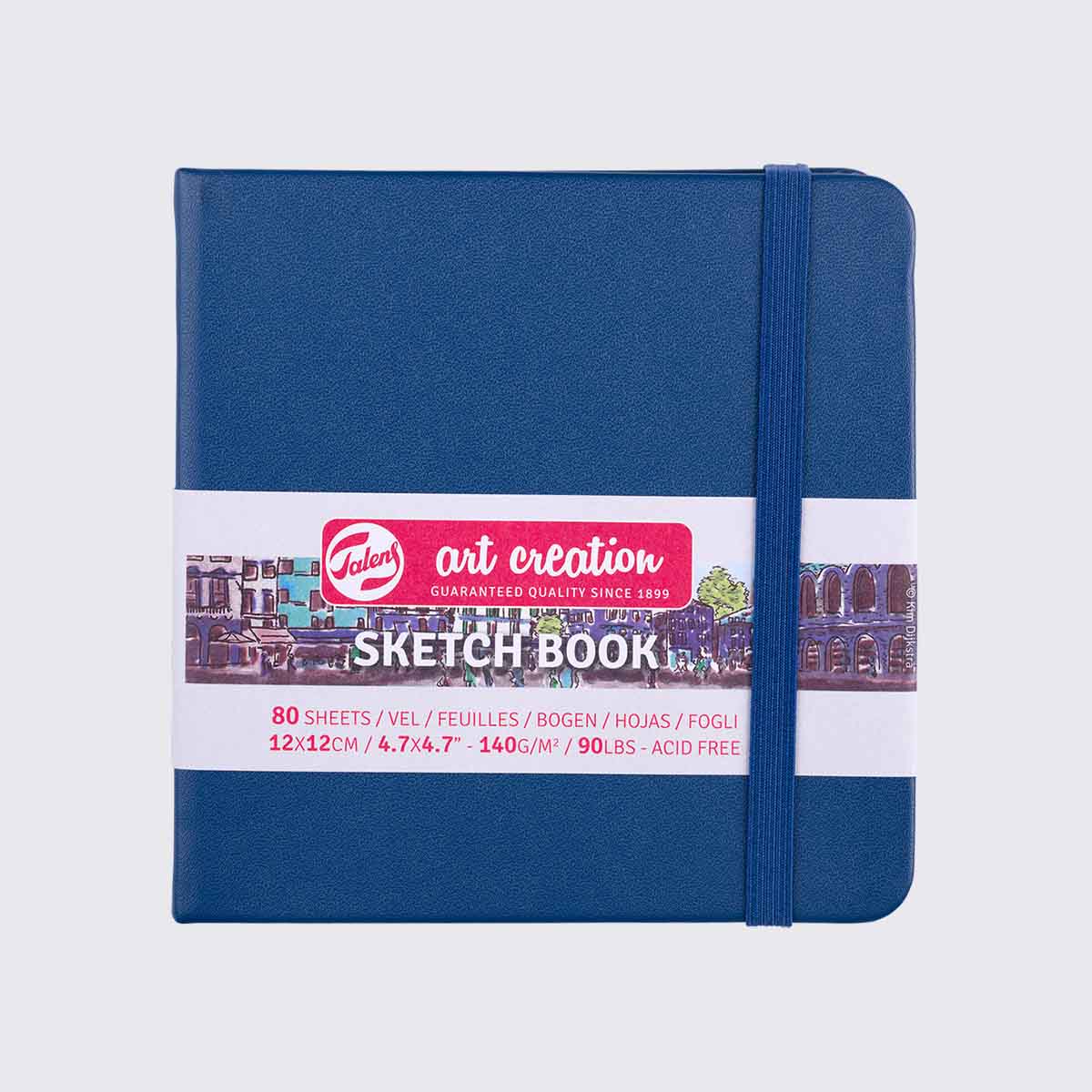 Talens Art Creation / Sketch book Navy Blue / Blanko H12xB12cm / 140g / 80Blatt