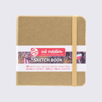 Talens Art Creation / Sketch book Gold / Blanko H12xB12cm / 140g / 80Blatt