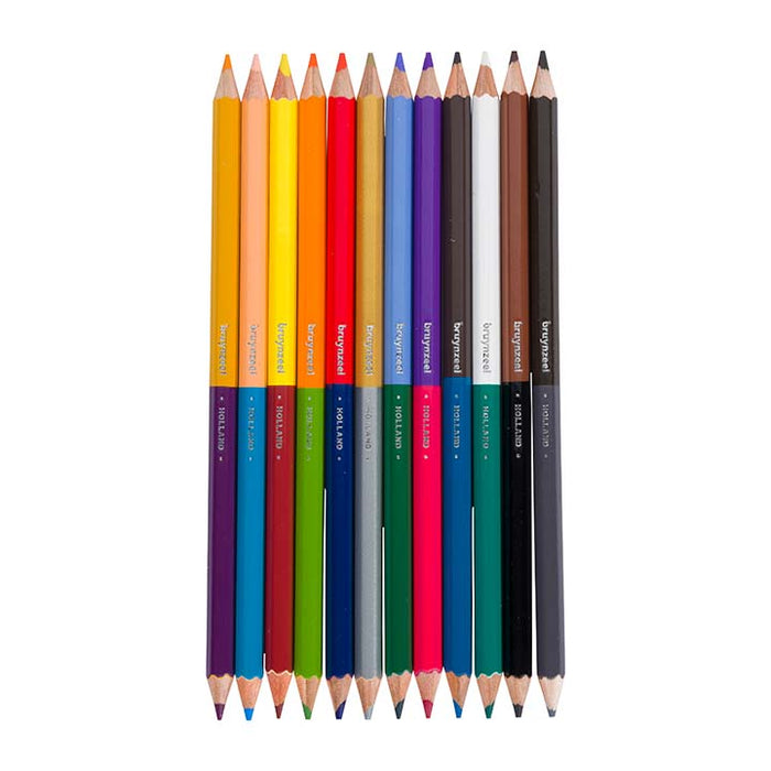 Bruynzeel, Twin Point, colour Pencils, Buntstifte Set12,  24 Farben, Innenansicht