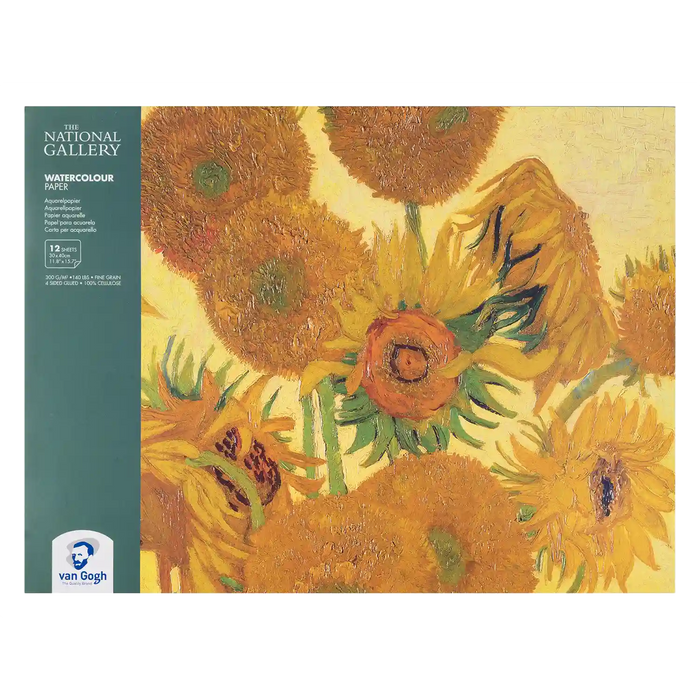 Aquarellblock / The National Gallery / Van Gogh / 12 Blatt / 30 x 40cm