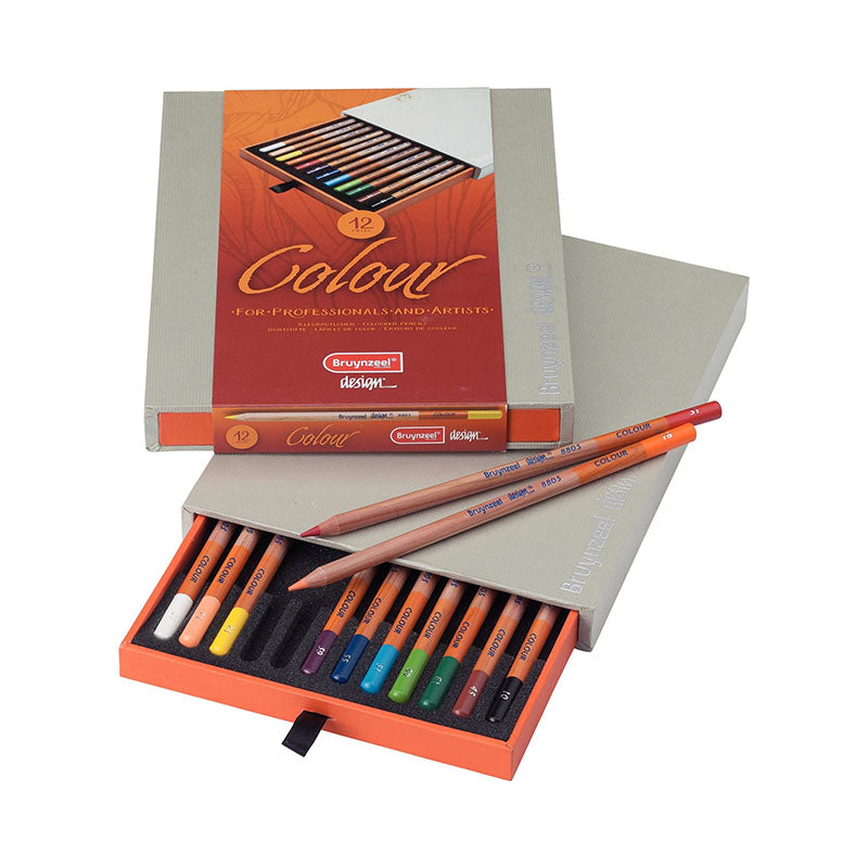 Bruynzeel / Design Box / Colour Pencils / 12 Stifte