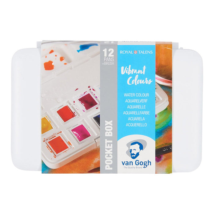 van Gogh / Aquarellfarben / Vibrant Colours / Aquarellset mit 12 Farben