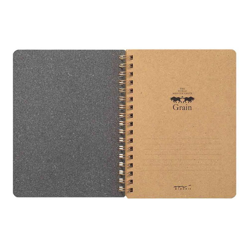 MD Notebook / WM Grain 7 / B6 / Black