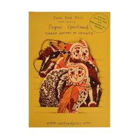 Girlande / Wildlife / 3m / Handsiebdruck / Baumwollpapier