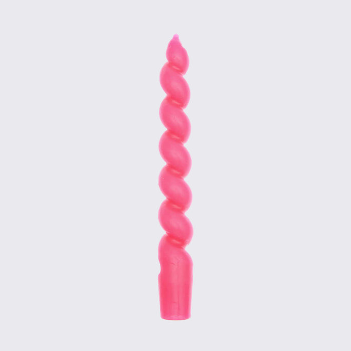 Rico Design / Spiralkerze / 1 Stueck / 2,4x18,5cm / Neon pink