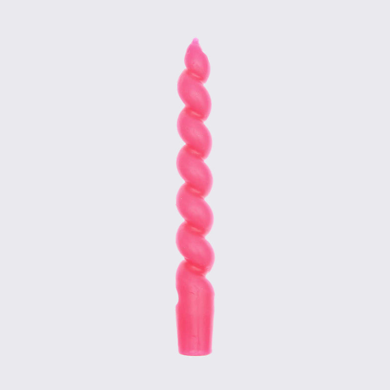 Rico Design / Spiralkerze / 1 Stueck / 2,4x18,5cm / Neon pink