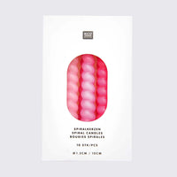 Rico Design / Spiralkerzen/ 10 Stueck / 10 cm / Pink Mix