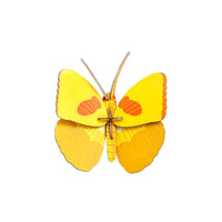 Studio Roof / Yellow Butterfly / Gelber Schmetterling / 3D Objekt / Wanddekoration / zum Basteln und Dekorieren