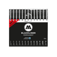 Molotow / Blackliner / Complete Set 13 / 13 Stifte / dokumentenecht / wasserfest / permanent