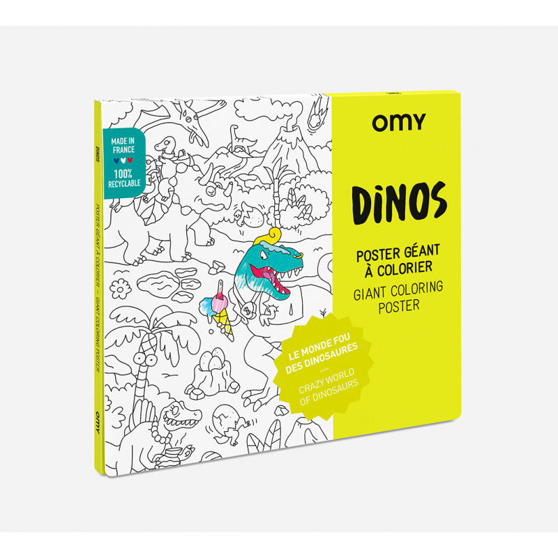 OMY / Dinos / Plakat zum ausmalen / 70x100